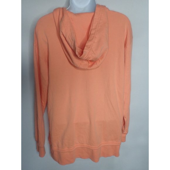 Athleta Oversize Hooded Sweatshirt Hoodie Women S Orange Athleisure Casual - Picture 3 of 4